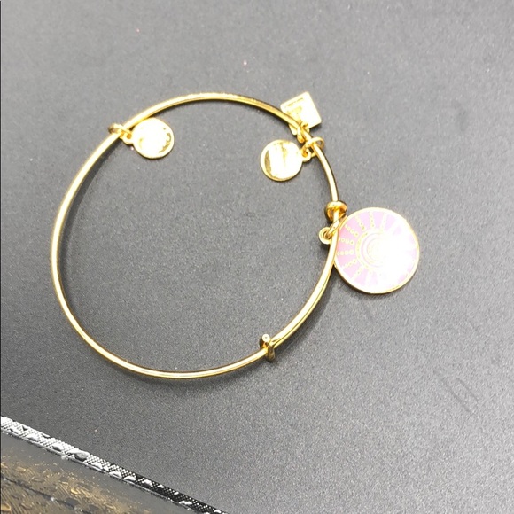 Alex and Ani Womens Spiral Sun Expandable Bracelet - Picture 4 of 4